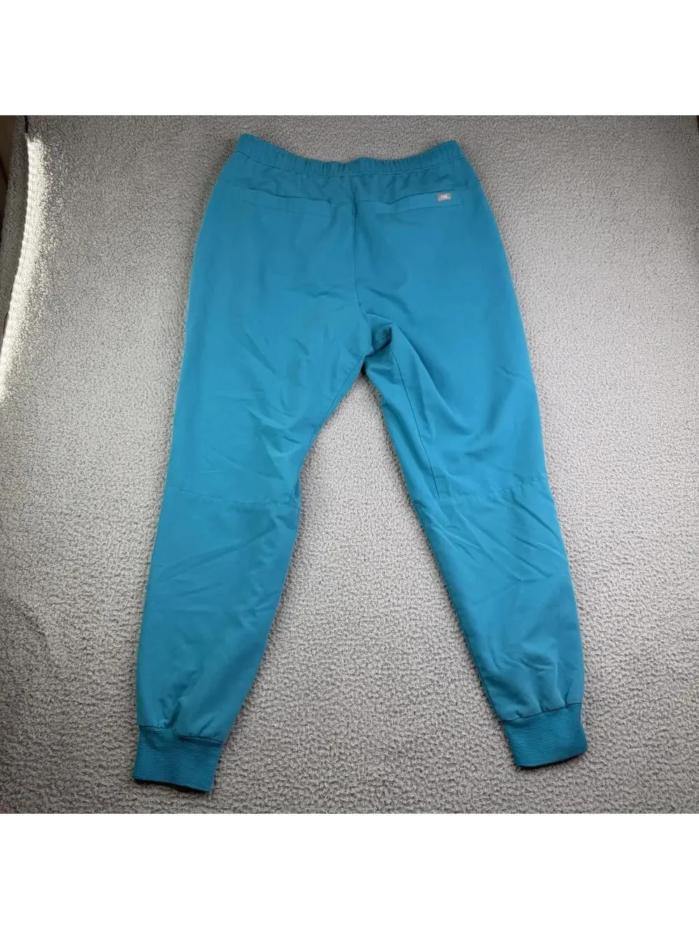 FIGS Zamora Cargo Jogger Scrub Pants Teal Blue Size Large Women’s Scrubs - Picture 7 of 13